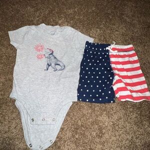 Carter's Gray and Red Dinosaur Accessories Set